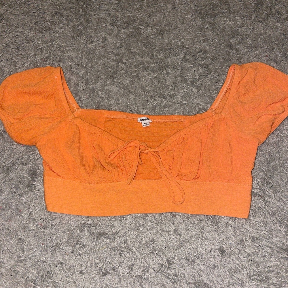 Orange Crop Top